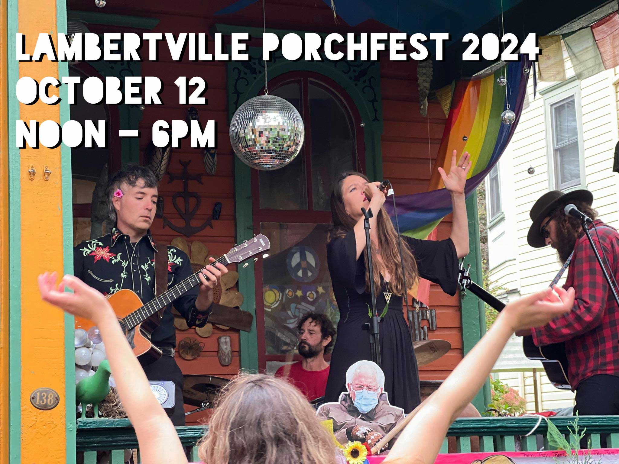 Lambertville Porchfest, October 12, 2024, 12-6pm